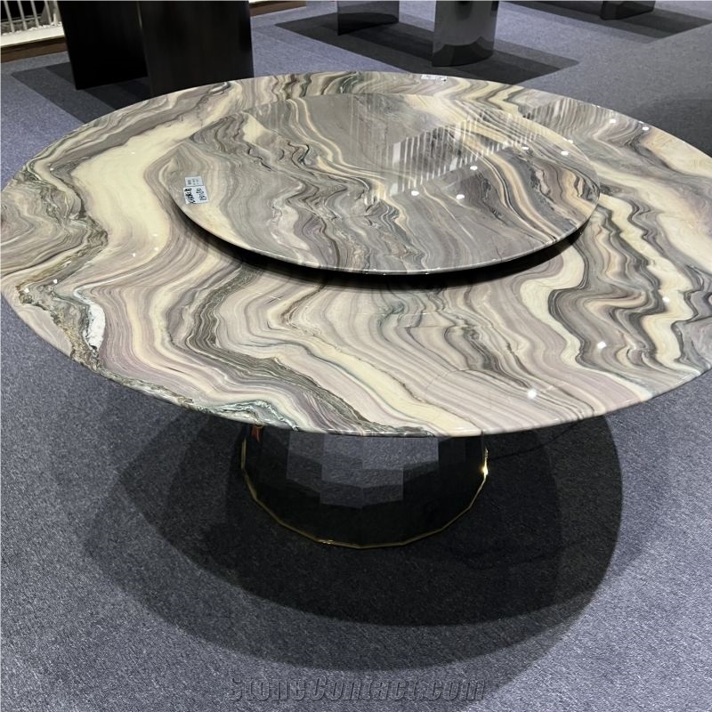 Customized Silk Road Quartzite Tabletop For Furniture Design