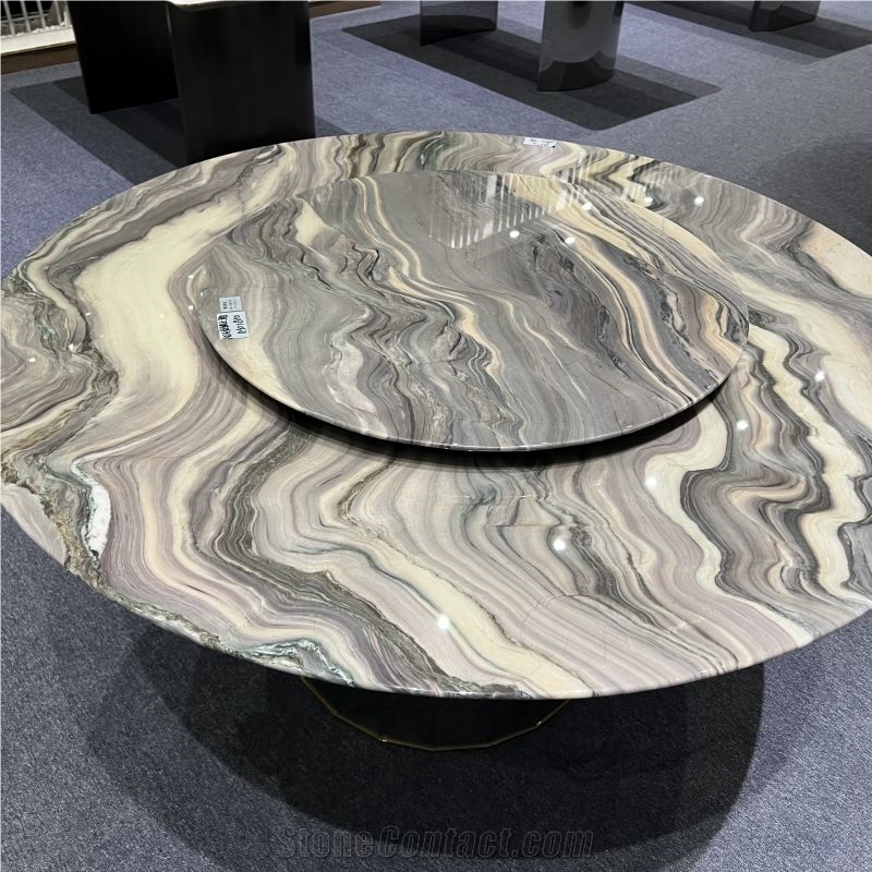 Customized Silk Road Quartzite Tabletop For Furniture Design