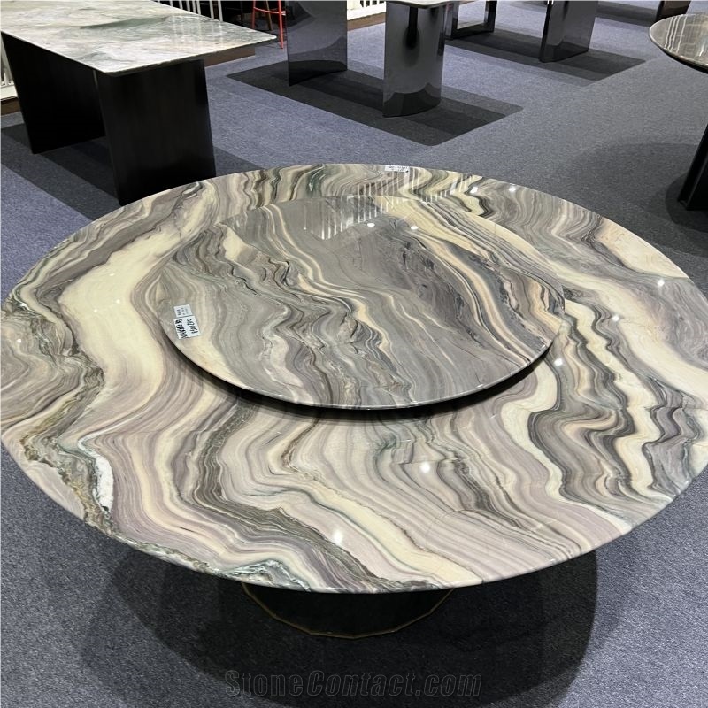 Customized Silk Road Quartzite Tabletop For Furniture Design