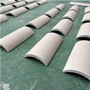 Customized Size Beige Limestone Column Panels