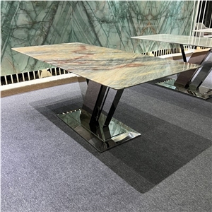 Cut To Size Rectangular Botanic Bordeaux Quartzite Tables