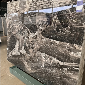 Factory Direct Silver Fantasy Marble Slab For Home Wall Tile