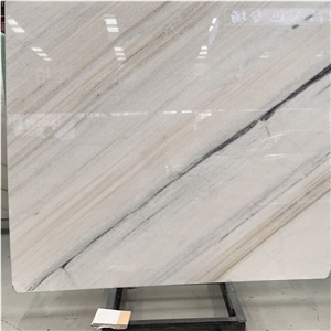Factory Price China Dior White Marble Slab With Black Veins