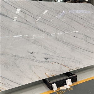 Factory Price China Dior White Marble Slab With Black Veins