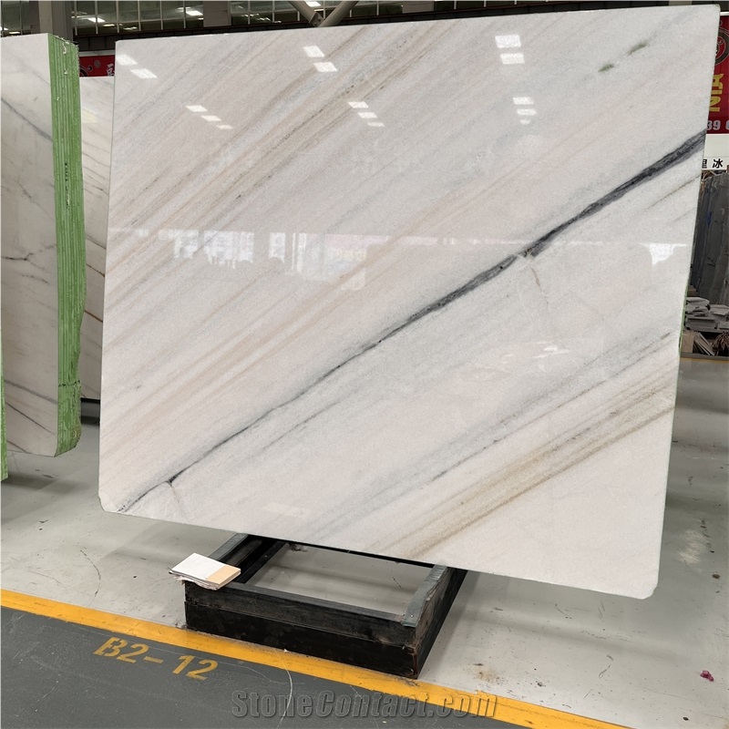 Factory Price China Dior White Marble Slab With Black Veins
