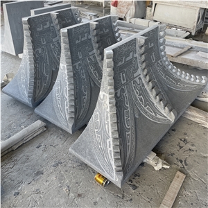 Good Quality Custom Grey Granite Hand Carved For Home Decor