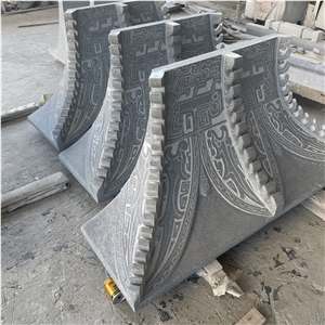 Good Quality Custom Grey Granite Hand Carved For Home Decor