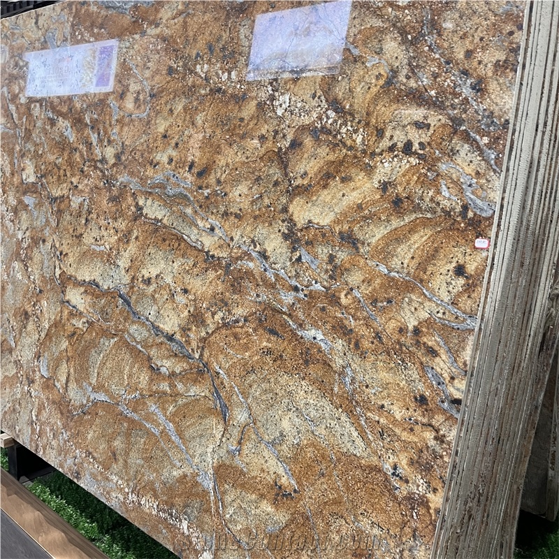Good Quality Gold Granite Slab For Exterior Wall Tiles Decor