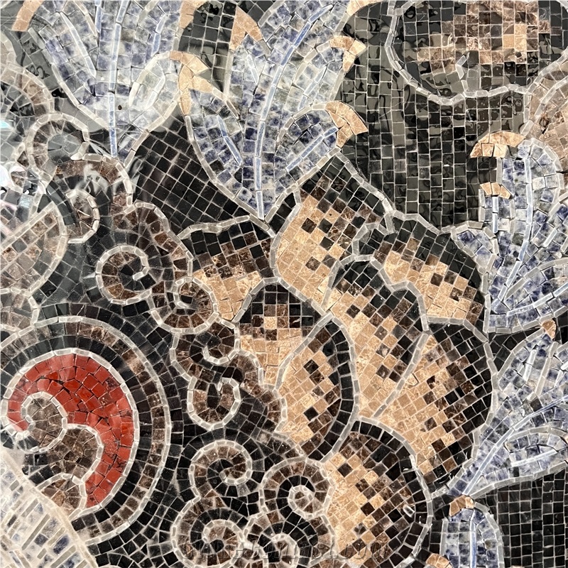Handmade Stone Buddha Mosaic Art For Home Wall