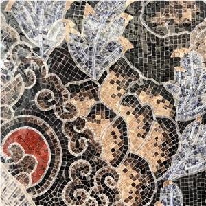 Handmade Stone Buddha Mosaic Art For Home Wall