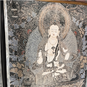 Handmade Stone Buddha Mosaic Art For Home Wall