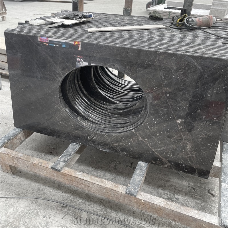High Quality Black Marble Countertop For Home Bathroom Design