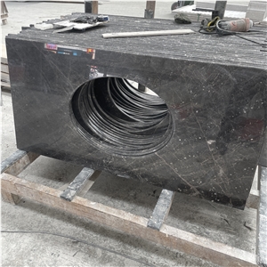 High Quality Black Marble Countertop For Home Bathroom Design