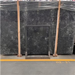 High Quality Polished Argos Black Marble Slab For Wall Decor High Quality Polished Argos Black Marble Slab For Wall Decor