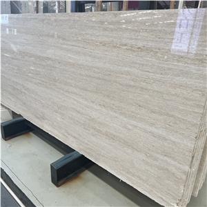 High Quality Super White Travertine Slab For Wall Cladding