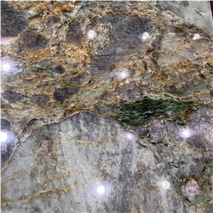 Home Furniture Jungle Jewel Quartzite Table Tops For Villa