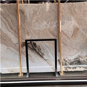 Hot Sale Top Quality Pink Cream Marble Slabs For Home Wall