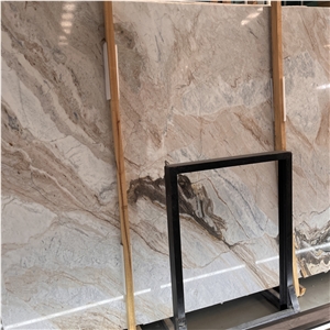 Hot Sale Top Quality Pink Cream Marble Slabs For Home Wall