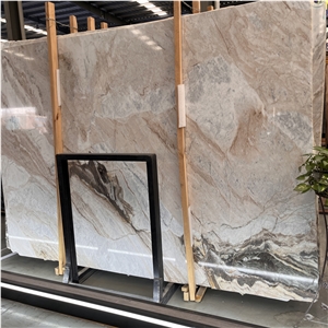 Hot Sale Top Quality Pink Cream Marble Slabs For Home Wall