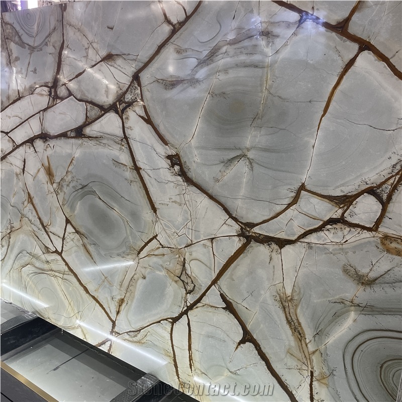 Imperial Blue Quartzite Blue Roma Quartzite Slab For Hotel Design