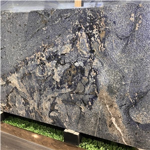 Luxury Azul Bahia Granite Slab For Home And Hotel Wall Decor