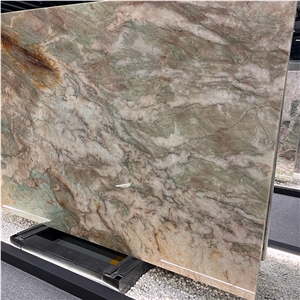 Luxury Cristallo Alexandrita Quartzite Slab For Hotel Wall