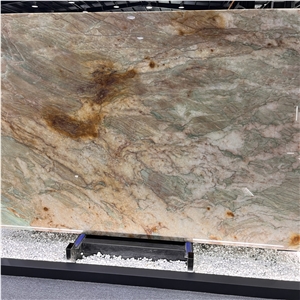 Luxury Cristallo Alexandrita Quartzite Slab For Hotel Wall