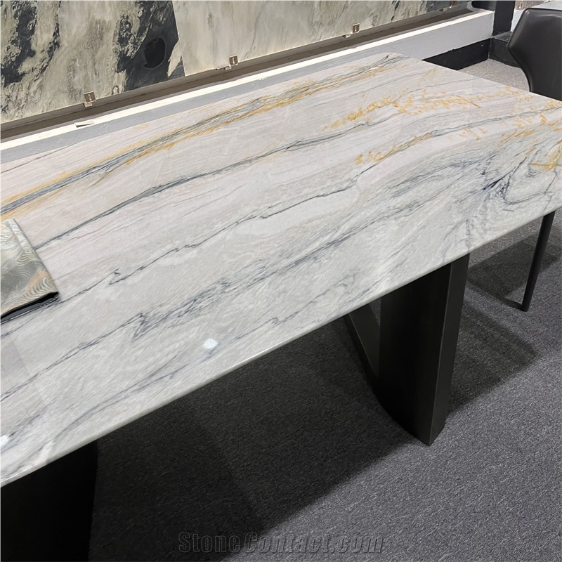 Luxury Exotic Stone Dinning Table For Home And Hotel
