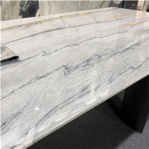 Luxury Exotic Stone Dinning Table For Home And Hotel