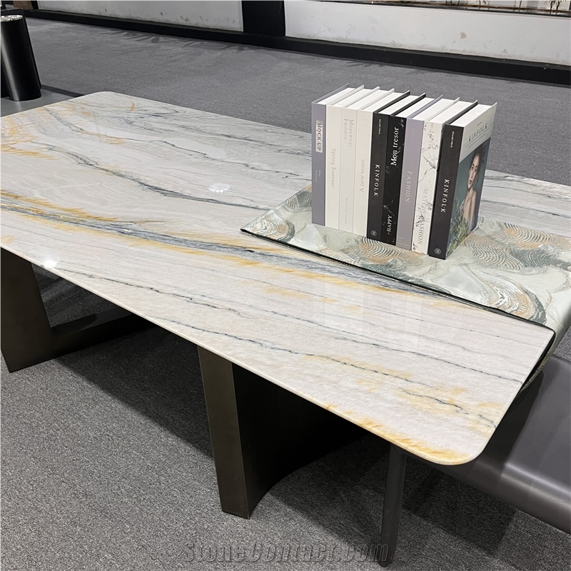Luxury Exotic Stone Dinning Table For Home And Hotel