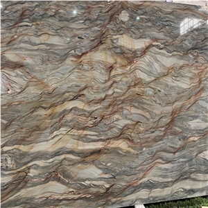 Luxury Golden Silk Quartzite Slab For Hotel Home Wall Decor Luxury Golden Silk Quartzite Slab For Hotel Home Wall Decor