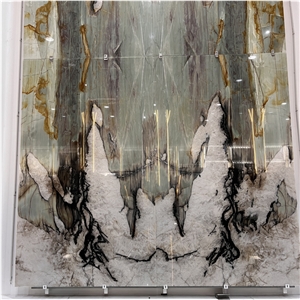 Luxury High End Cristallo Tiffany Quartzite Slabs For Wall