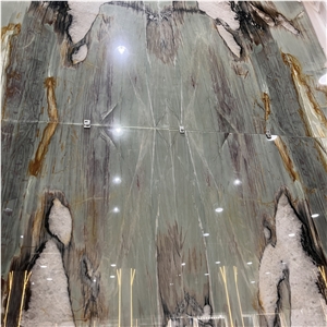 Luxury High End Cristallo Tiffany Quartzite Slabs For Wall