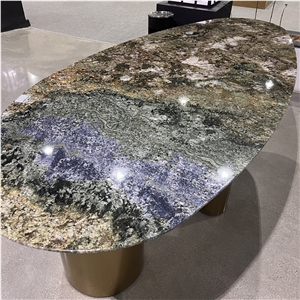 Luxury Shangri-La Granite Dining Table For Home Furniture