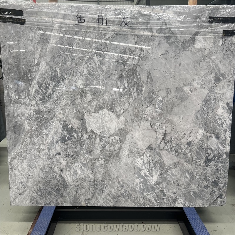 Luxury Silver Statuario Marble Slab For Hotel Floor Wall