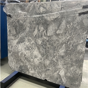 Luxury Silver Statuario Marble Slab For Hotel Floor Wall