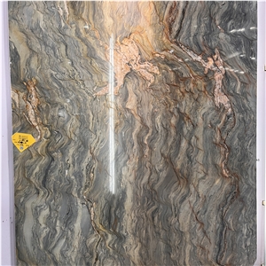 Luxury Stone Fusion Quartzite Slabs Tiles  Wall Background