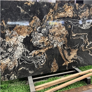 Luxury Vulcan Gold Granite Slabs For Floor And Wall Decor