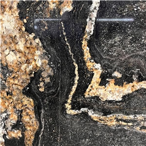 Luxury Vulcan Gold Granite Slabs For Floor And Wall Decor