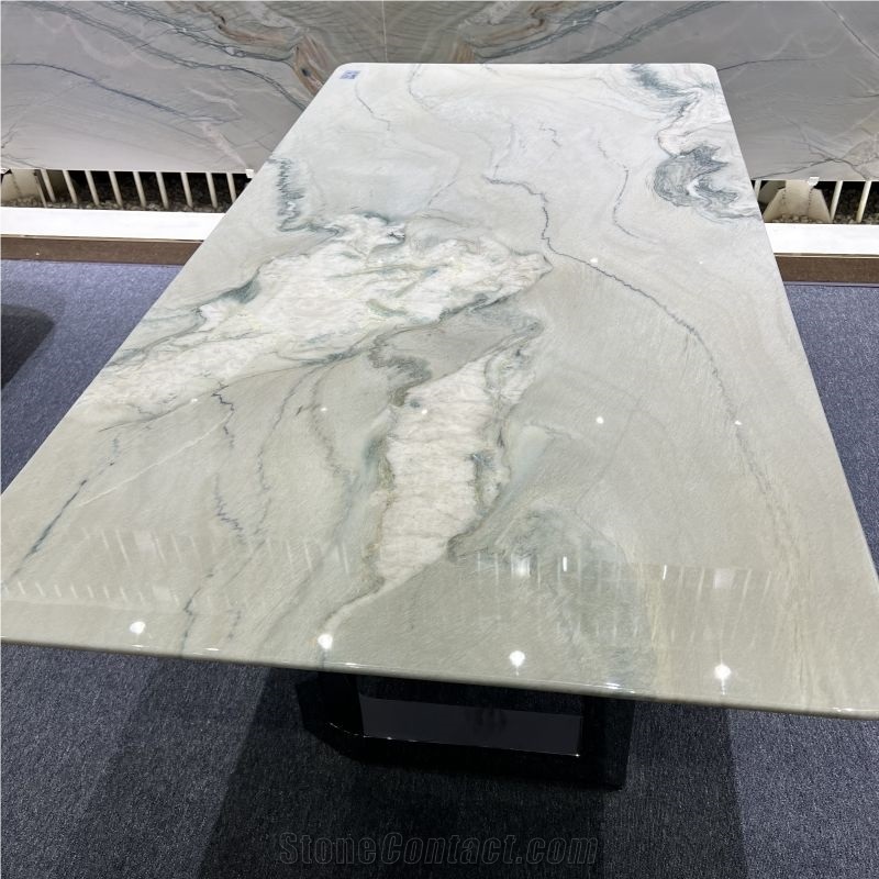 Macaubas Fantasy Quartzite Table Tops For Villa Decoration
