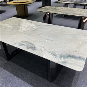 Macaubas Fantasy Quartzite Table Tops For Villa Decoration