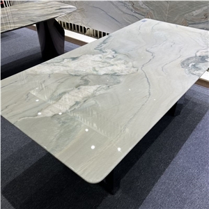 Macaubas Fantasy Quartzite Table Tops For Villa Decoration
