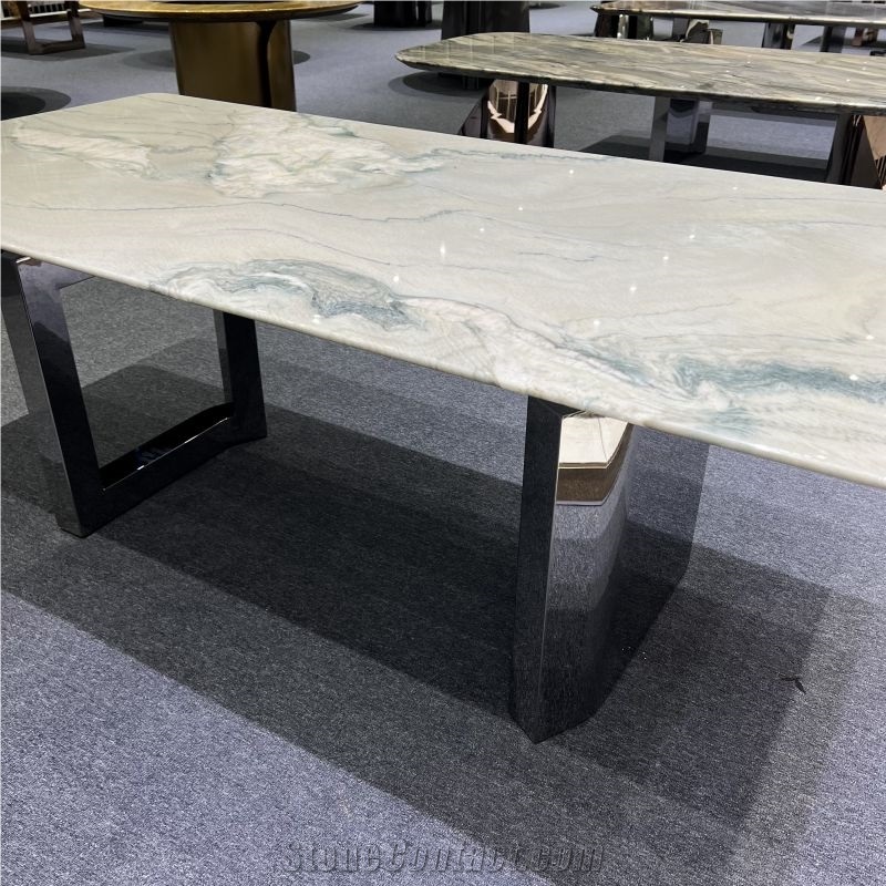 Macaubas Fantasy Quartzite Table Tops For Villa Decoration