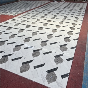 Modern Design Marble Waterjet Medallions For Home Floor Tile Modern Design Marble Waterjet Medallions For Home Floor Tile