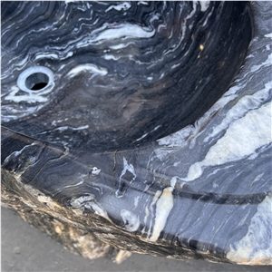 Modern Design Natural River Stone Wash Basin For Home Decor