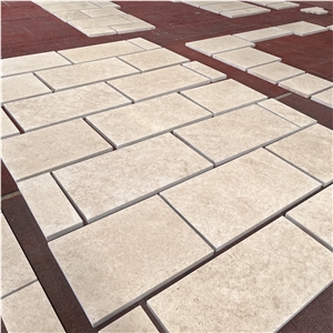 Natural Beige Limestone Tiles For Home Outdoor Wall Cladding