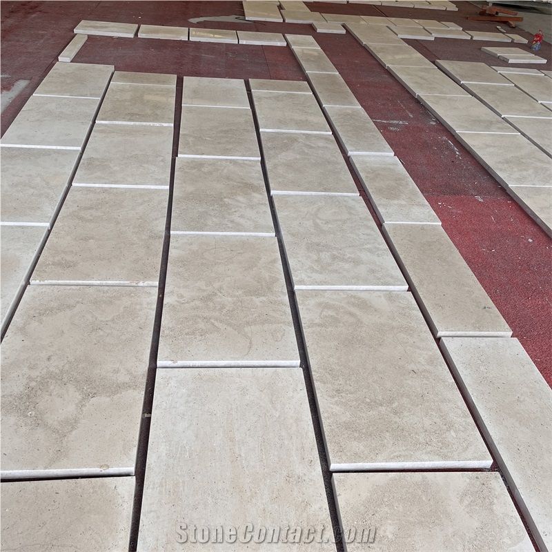 Natural Beige Limestone Tiles For Home Outdoor Wall Cladding