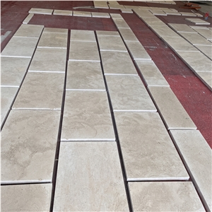 Natural Beige Limestone Tiles For Home Outdoor Wall Cladding