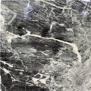 Natural Prada Green Marble Slab For Interior Wall Design