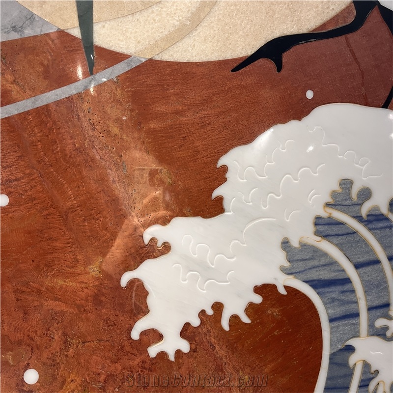New Design Waterjet Medallions Pattern For Hotel Floor Tiles